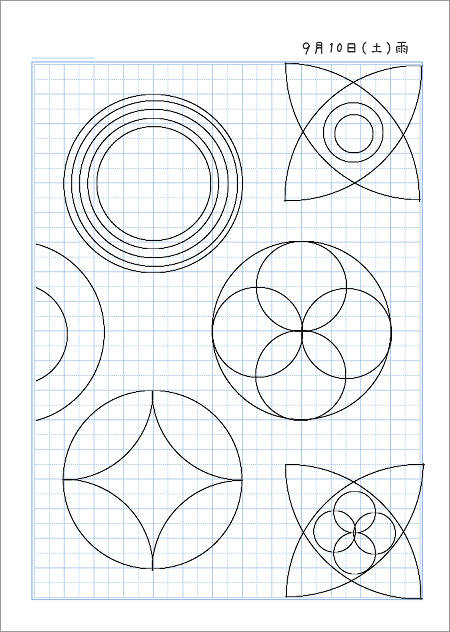 イラスト コンパス で 簡単 に 書ける 絵