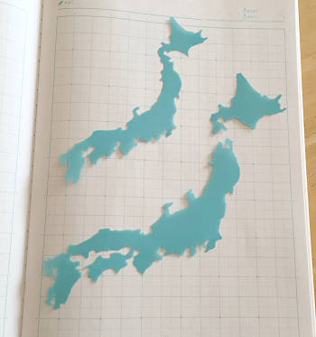 ノートに日本地図を写したい その２ 書き写す方法 家庭学習レシピ