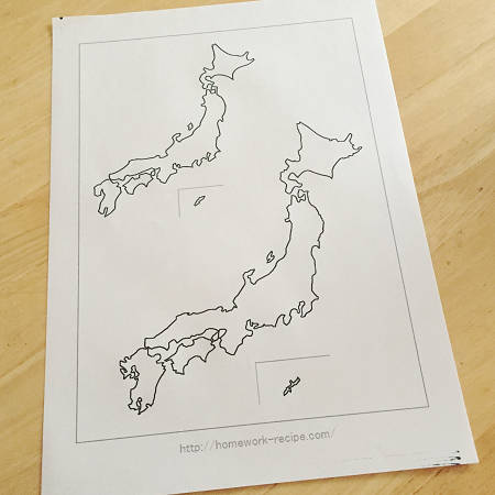 ノートに日本地図を写したい その２ 書き写す方法 家庭学習レシピ