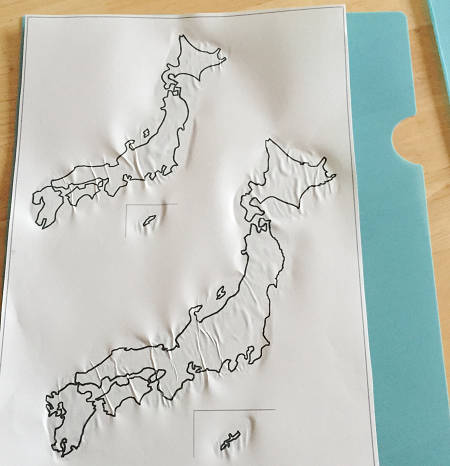 ノートに日本地図を写したい その２ 書き写す方法 家庭学習レシピ