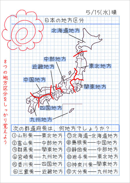 日本の地方区分a